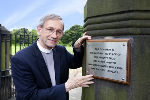 Ven Dr David Lee, Archdeacon of Bradford, Who blessed the High Royds Memorial Garden September 9, 2012.